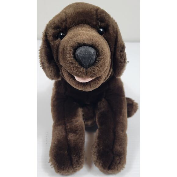 RARE Vintage Preferred Kids Chocolate Lab Plush‎ Dog Stuffed Animal Toys R Us - Picture 4 of 9